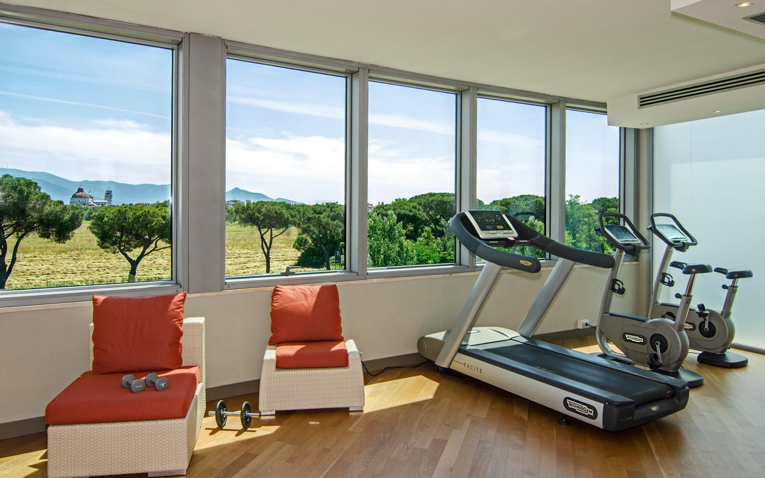 Отель Pisa Tower Plaza Экстерьер фото The gym at the hotel